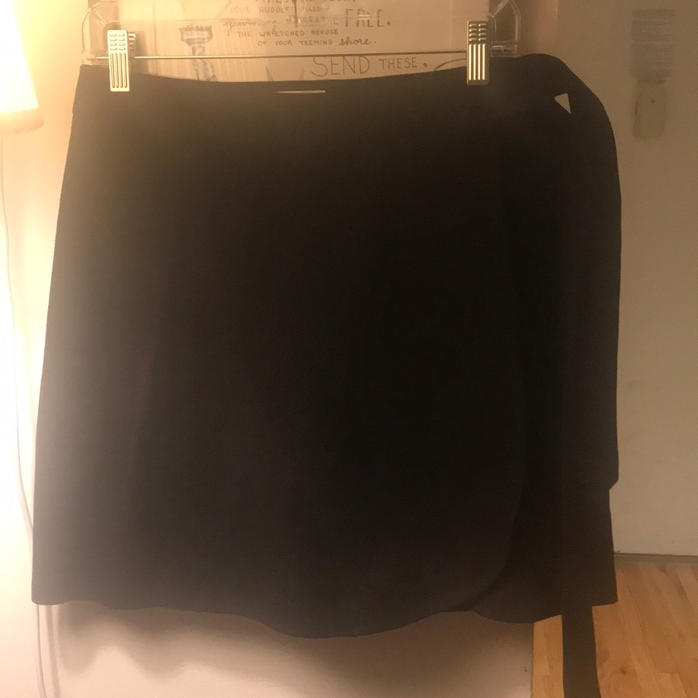 Suede skirt